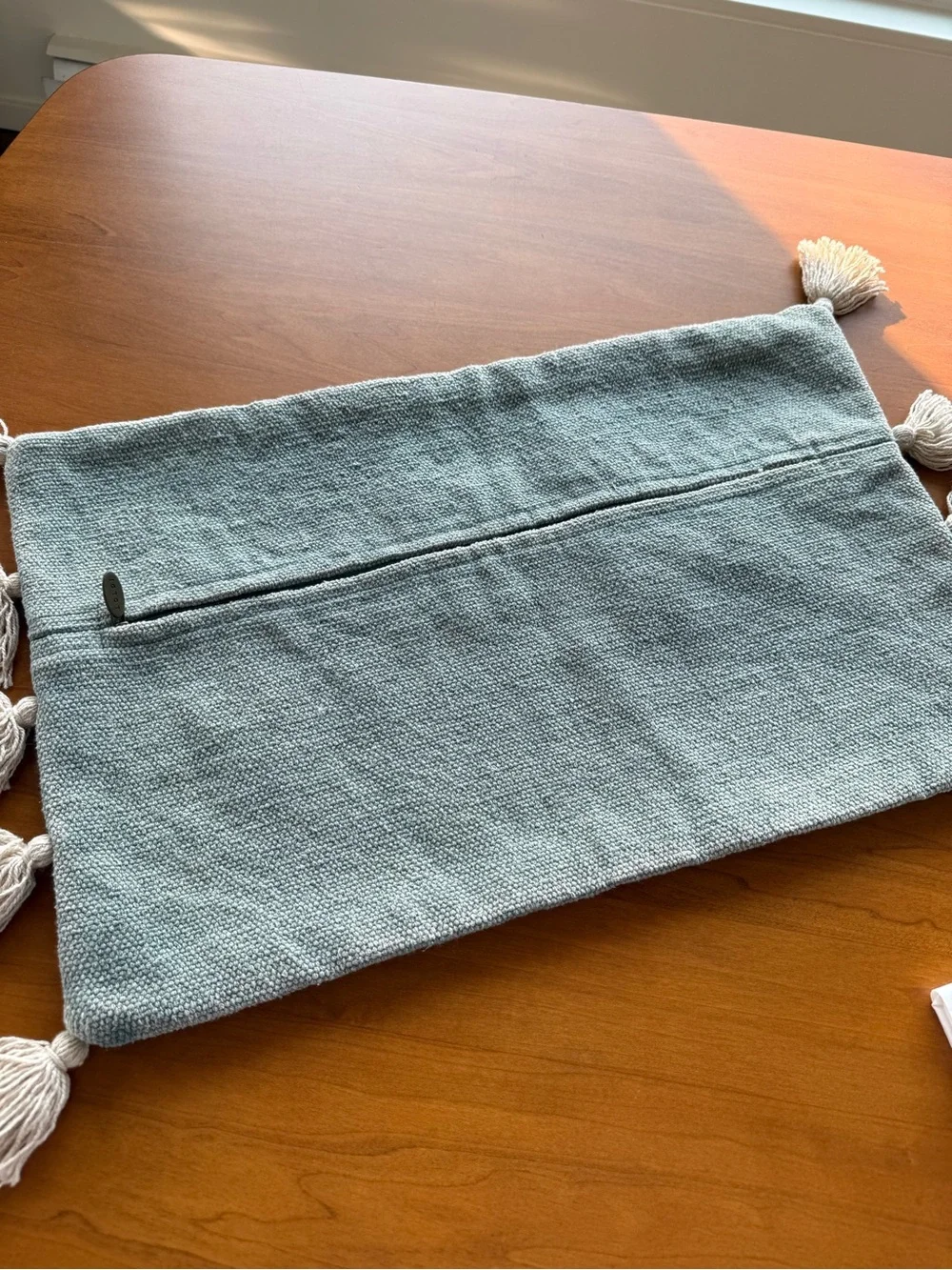 Pottery barn pearl organic cotton Euro shams set of two silver sage in color